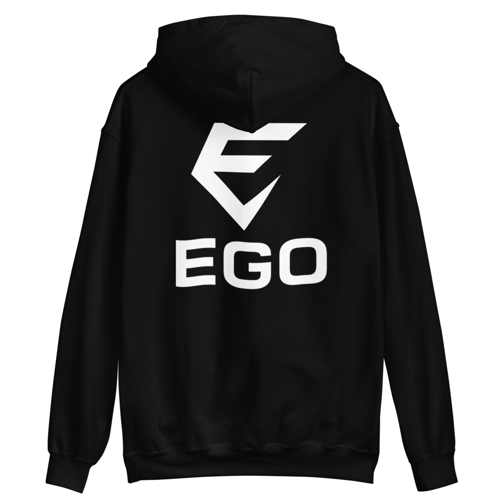 Sweat à capuche noir EGO