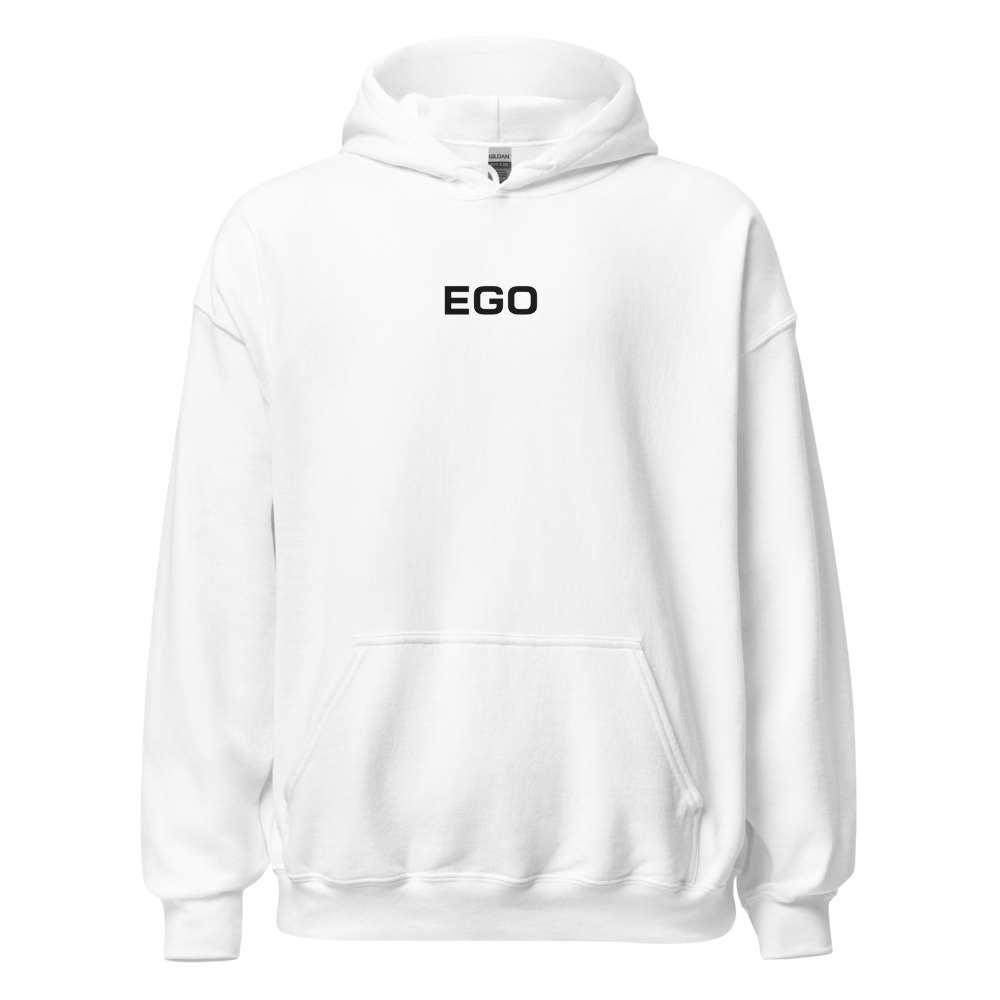 Sweat à capuche blanc EGO